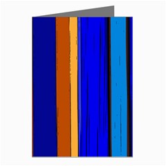 Abstract Blue And Orange 930 Greeting Cards (Pkg of 8)