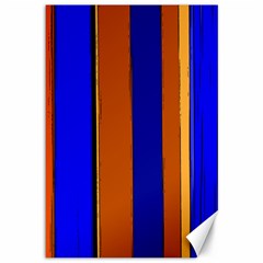 Abstract Blue And Orange 930 Canvas 12  X 18  by KorokStudios