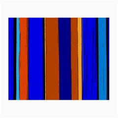 Abstract Blue And Orange 930 Small Glasses Cloth (2 Sides) by KorokStudios