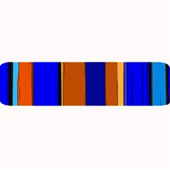 Abstract Blue And Orange 930 Large Bar Mat by KorokStudios