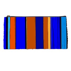 Abstract Blue And Orange 930 Pencil Case by KorokStudios