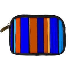 Abstract Blue And Orange 930 Digital Camera Leather Case