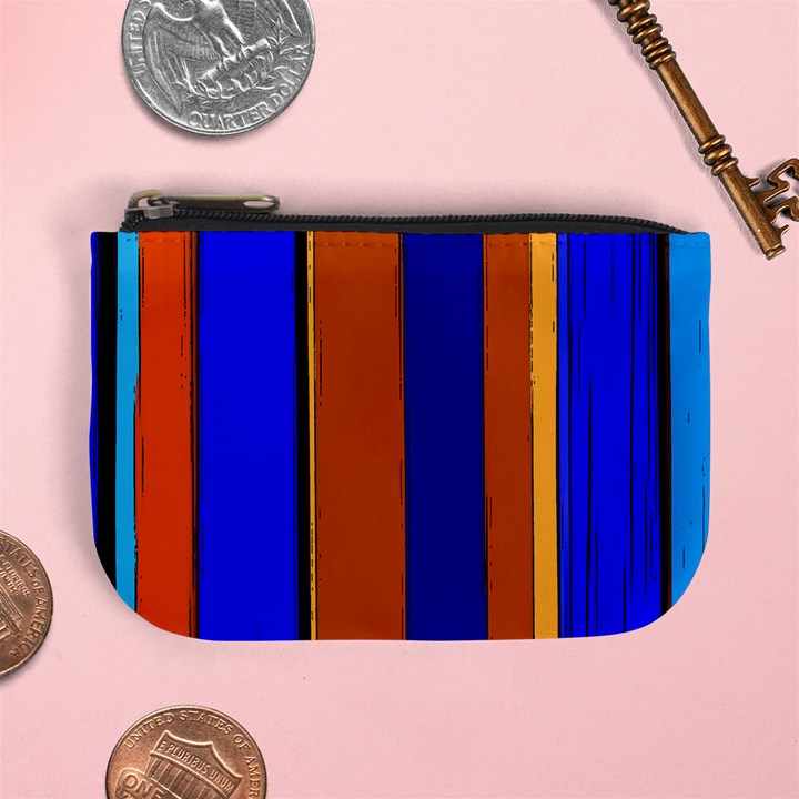 Abstract Blue And Orange 930 Mini Coin Purse