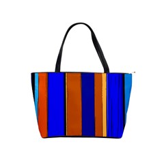 Abstract Blue And Orange 930 Classic Shoulder Handbag by KorokStudios