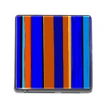 Abstract Blue And Orange 930 Memory Card Reader (Square 5 Slot) Front