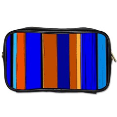 Abstract Blue And Orange 930 Toiletries Bag (one Side) by KorokStudios