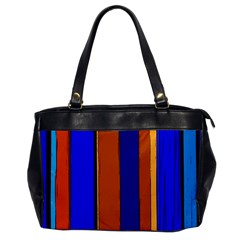 Abstract Blue And Orange 930 Oversize Office Handbag