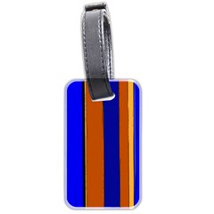 Abstract Blue And Orange 930 Luggage Tag (two Sides) by KorokStudios