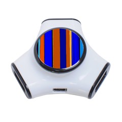 Abstract Blue And Orange 930 3-Port USB Hub