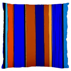 Abstract Blue And Orange 930 Large Cushion Case (one Side)