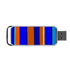 Abstract Blue And Orange 930 Portable Usb Flash (two Sides)