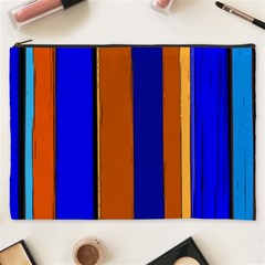 Abstract Blue And Orange 930 Cosmetic Bag (xxxl) by KorokStudios