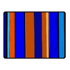 Abstract Blue And Orange 930 Double Sided Fleece Blanket (Small) 