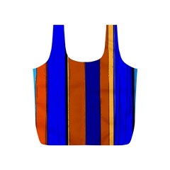 Abstract Blue And Orange 930 Full Print Recycle Bag (s) by KorokStudios