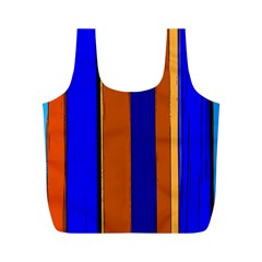 Abstract Blue And Orange 930 Full Print Recycle Bag (m)