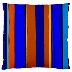 Abstract Blue And Orange 930 Standard Flano Cushion Case (one Side)