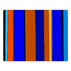 Abstract Blue And Orange 930 Double Sided Flano Blanket (large)  by KorokStudios