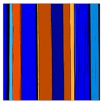 Abstract Blue And Orange 930 Square Satin Scarf (36  x 36 ) Front