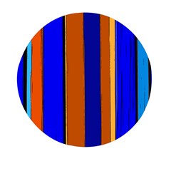 Abstract Blue And Orange 930 Mini Round Pill Box (Pack of 3)