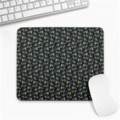 Robot Skull Extreme Close Up Large Mousepad by dflcprintsclothing