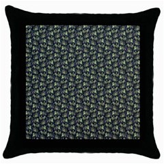 Robot Skull Extreme Close Up Throw Pillow Case (black) by dflcprintsclothing