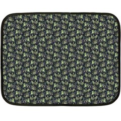 Robot Skull Extreme Close Up Fleece Blanket (mini) by dflcprintsclothing