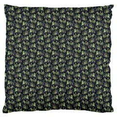 Robot Skull Extreme Close Up Large Cushion Case (one Side) by dflcprintsclothing