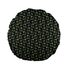 Robot Skull Extreme Close Up Standard 15  Premium Round Cushions by dflcprintsclothing