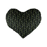 Robot Skull Extreme Close Up Standard 16  Premium Heart Shape Cushions Back