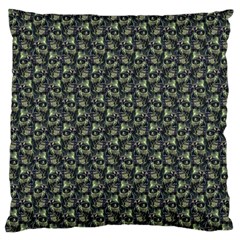 Robot Skull Extreme Close Up Large Flano Cushion Case (one Side) by dflcprintsclothing