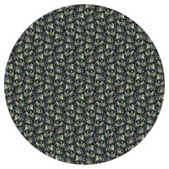 Robot Skull Extreme Close Up Round Trivet by dflcprintsclothing