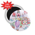 Easter Village  2.25  Magnets (100 pack)  Front