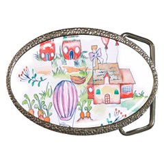 Easter Village  Belt Buckles by ConteMonfrey