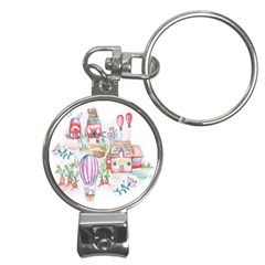 Easter Village  Nail Clippers Key Chain by ConteMonfrey