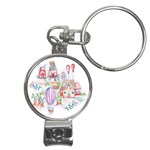 Easter Village  Nail Clippers Key Chain Front