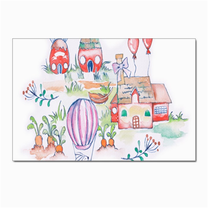 Easter Village  Postcards 5  x 7  (Pkg of 10)