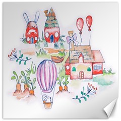 Easter Village  Canvas 20  X 20  by ConteMonfrey