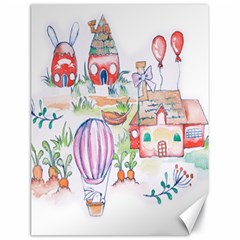 Easter Village  Canvas 18  X 24  by ConteMonfrey