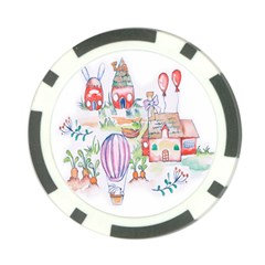 Easter Village  Poker Chip Card Guard by ConteMonfrey