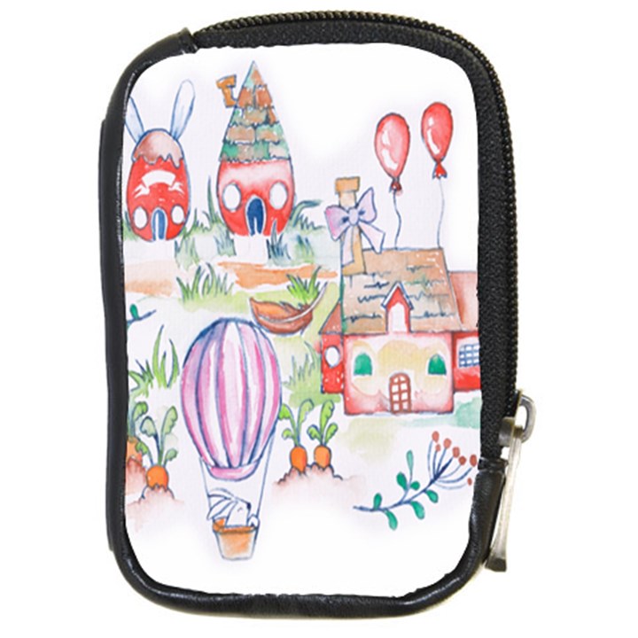 Easter Village  Compact Camera Leather Case