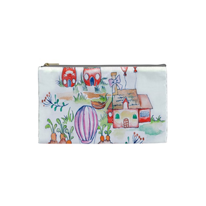 Easter Village  Cosmetic Bag (Small)