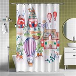 Easter Village  Shower Curtain 48  x 72  (Small)  Curtain(48  X 72 ) - 42.18 x64.8  Curtain(48  X 72 )