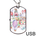 Easter Village  Dog Tag USB Flash (One Side) Front