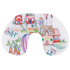 Easter Village  Travel Neck Pillow by ConteMonfrey