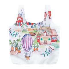 Easter Village  Full Print Recycle Bag (L)