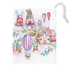 Easter Village  Drawstring Pouch (5xl) by ConteMonfrey