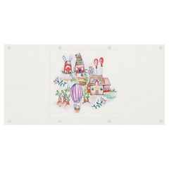 Easter Village  Banner And Sign 8  X 4  by ConteMonfrey