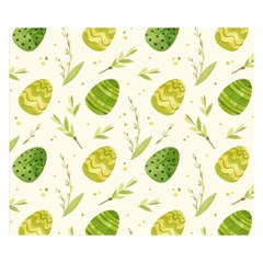 Easter Green Eggs  Double Sided Flano Blanket (small)  by ConteMonfrey