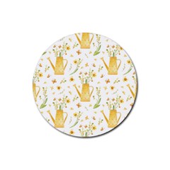 Easter Garden   Rubber Round Coaster (4 Pack) by ConteMonfrey