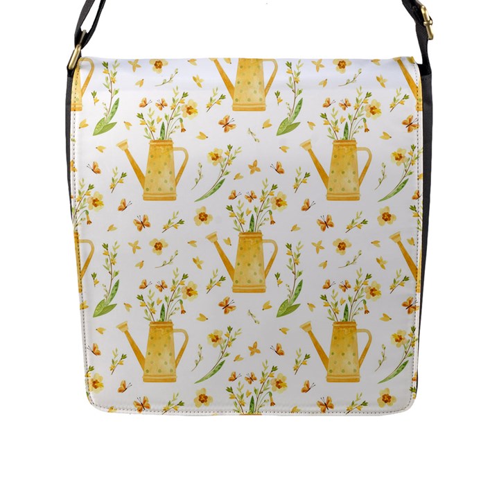 Easter Garden   Flap Closure Messenger Bag (L)